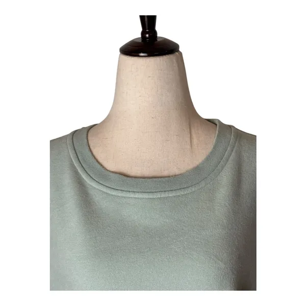 Rails Sweatshirt Women Large Light Seafoam Green Hilda Gathered Sleeve Cropped‎ - Image 9