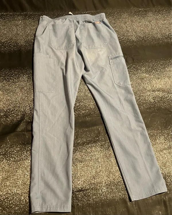 Womens small FIGS Technical Collection Yola Slim Scrub Pants-light blue - Image 2