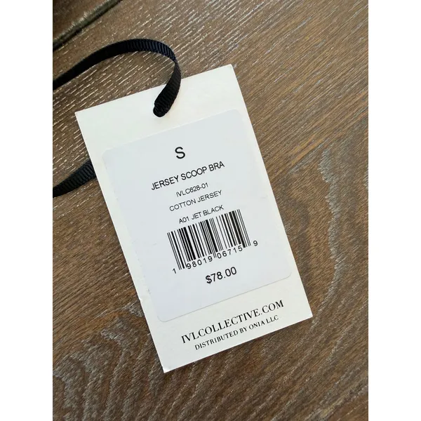 NWT - IVL Collective Jersey Scoop‎ Bra Women Jet Black S - Image 2