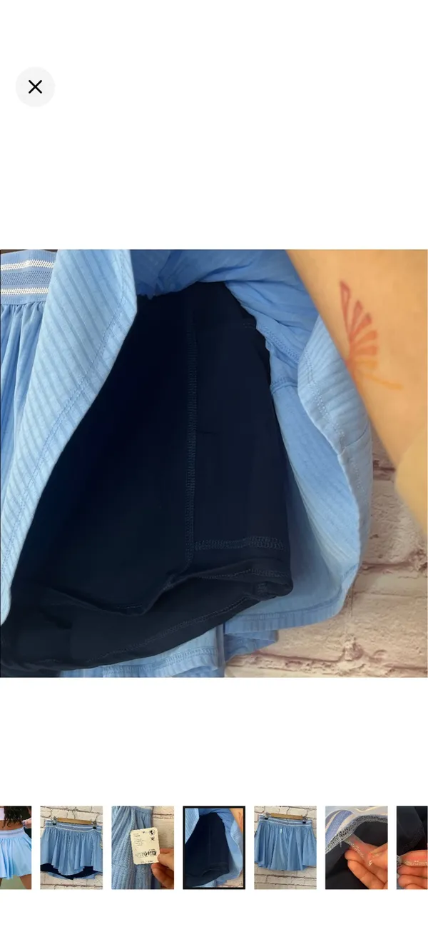 Free People Movement The Sultry Short in Hague Blue NWT Medium - Image 5