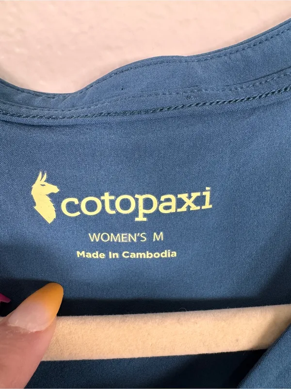 Cotopaxi Blue Teal Muscle Tee Shirt Womens M Casual Athletic Gorpcore Tank - Image 10