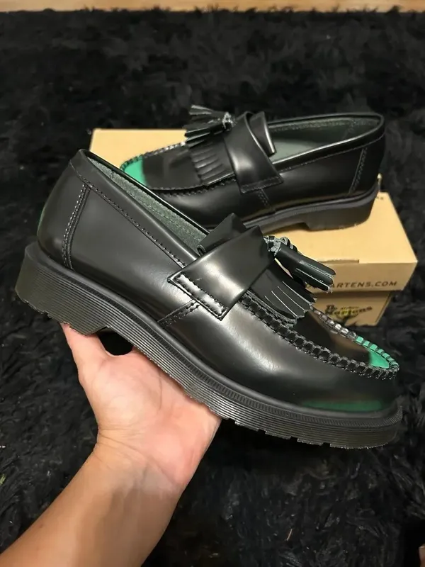 DR MARTENS ADRIAN TASSEL ARCADIA RUB OFF LEATHER LOAFERS shoes women’s 8 new - Image 7