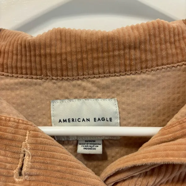 American Eagle Crop Corduroy Shacket - Image 5
