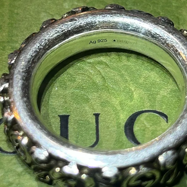 Gucci Interlocking G Flower Ring Ag925 - Image 4