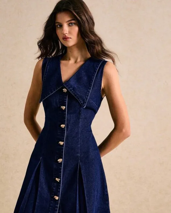 SheIn denim dress - Image 4