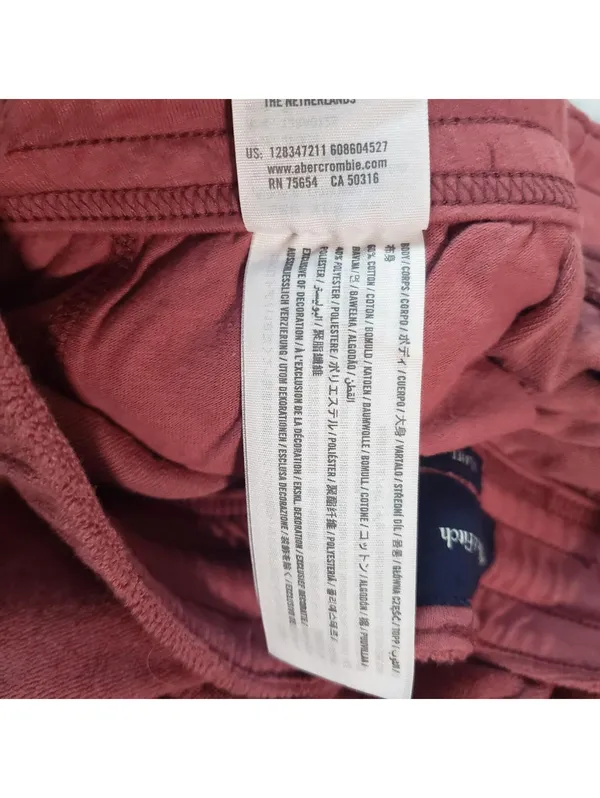 Abercrombie & Fitch Women's Mauve Sweat Shorts S Relaxed Drawstring - Image 5