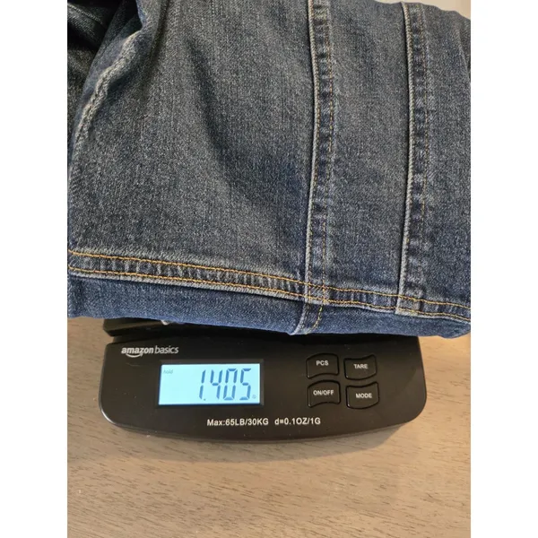 Lands' End Safari Field Size XS 2-4 Denim Jacket Dark Wash 4 Flap Pocket Women - Image 12