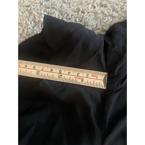 NWT J. Marie Off The Shoulders Black Embroidered Romper Sz. L - Image 5