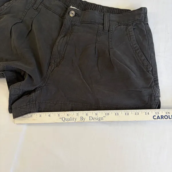 Aerie Charcoal Grey Cotton Lyocell High Waisted Shorts‎ XL Momcore Minimalist - Image 16