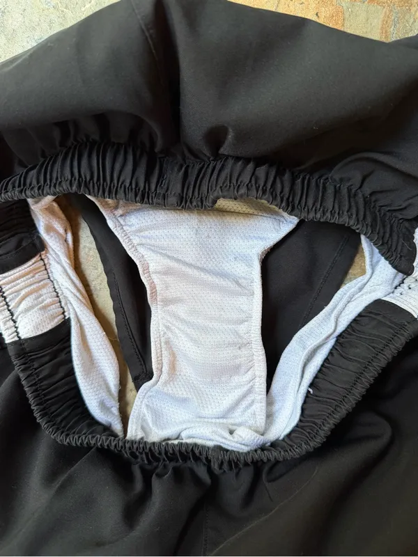 Nike Dri-FIT Tempo Running Shorts Black White Mesh Trim Inner Brief Size Small S - Image 7