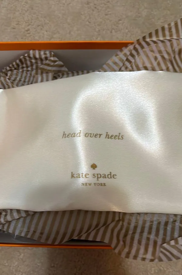 Clarice Ivory Satin And Glitter Heel Brand New - Image 2