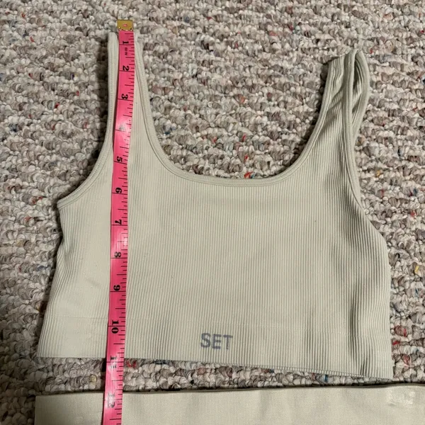 SETACTIVE SculptFlex Legging & Bra Matching Set in Oat Limited Edition Small XS - Image 5