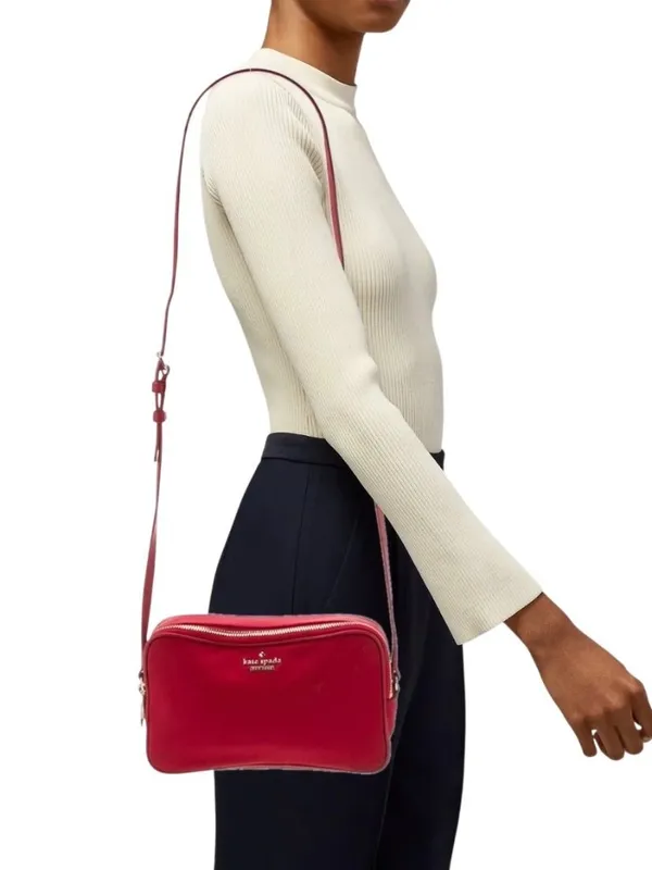 Kate Spade Kallie Classic Nylon Crossbody Bag Garnet - Image 2