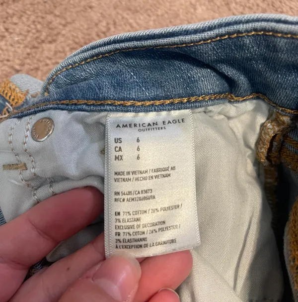 High Waist Jean Shorts - Image 4