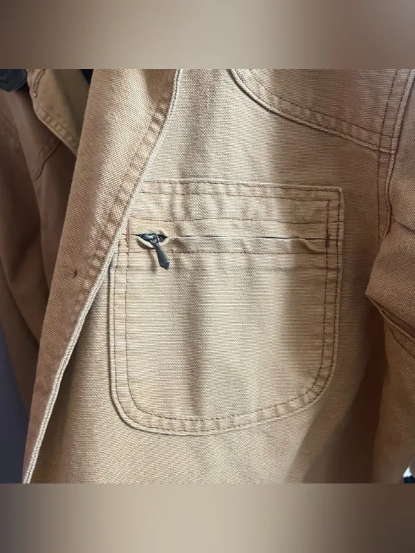 L.L. Bean Vintage Field Coat Chore Jacket Canvas button down - Image 11