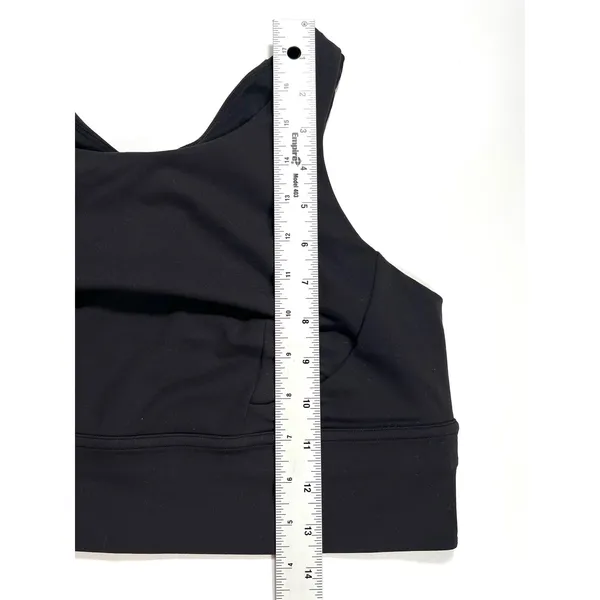 Lululemon Wunder Train High Neck Longline Size 14 Black Sports Workout Yoga Gym - Image 10