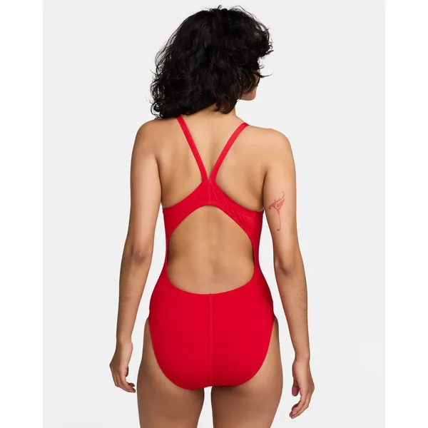 Nike Swim HydraStrong Essential Red One Piece Swimsuit Size 34 WMS 8 - Image 2