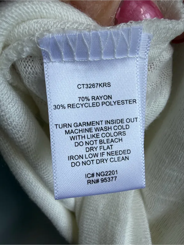 Sanctuary NWT Thinking of You Knit Top Women's White Twist Front Long-Sleeve M - Image 10