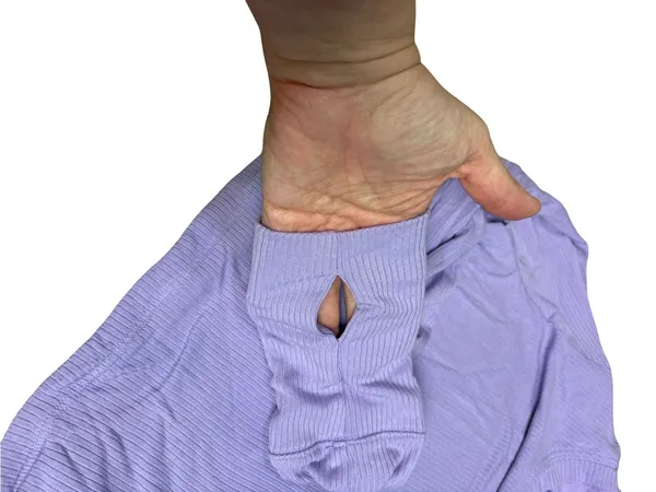 OFFLINE By Aerie Thumbs Up Long Sleeve Ruched T-Shirt - Image 7