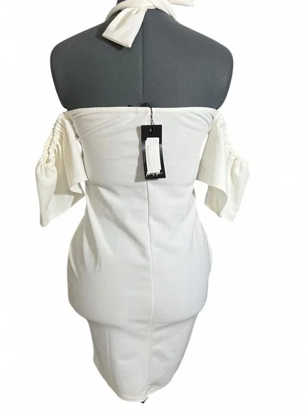 Nasty Gal Tie Front Bandeau Mini Dress Women’s Size 8 Party Special Occasion - Image 4