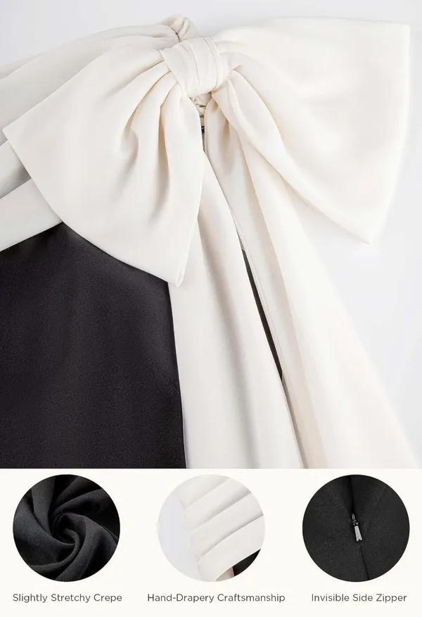 Black and white formal gown - Image 5