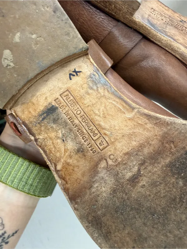 Alberto Fermani Soft Slouchy Leather Ankle Boots with Harness Strap Detail - Image 7