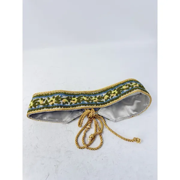 Love Shack Fancy Floral Embroidered Tassel Belt Western Boho‎ Resort Womens M/L - Image 4