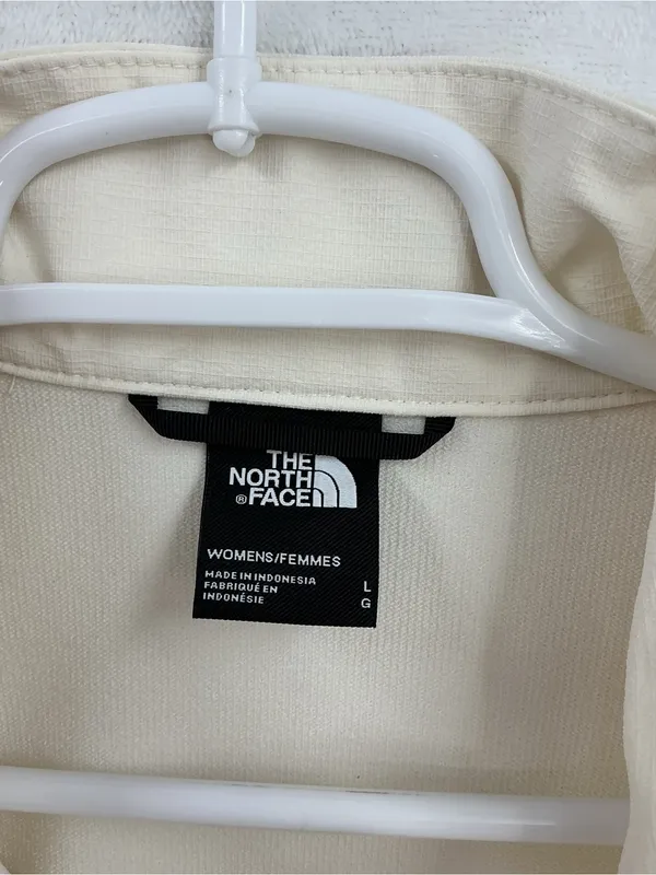 The North Face Women's Cream Zip-Up Bomber Jacket 909 - Image 3