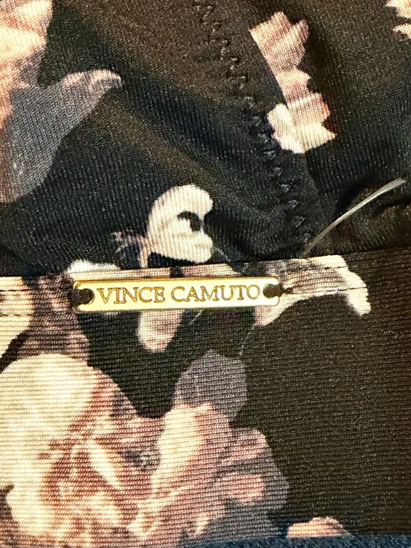 Vince Camino Black Floral Print Bralette Sz M NWOT - Image 5