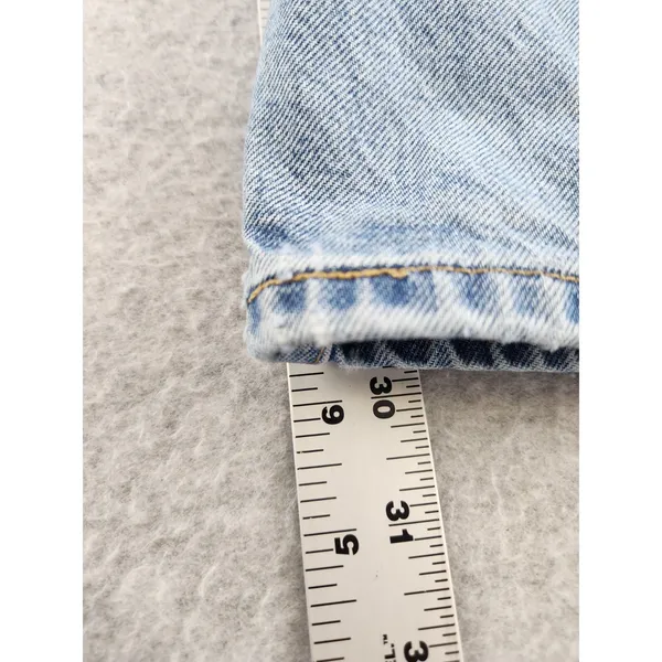 Levis 501 Original Fit Distressed Jeans Button Fly 32x30 White‎ Label Denim - Image 6
