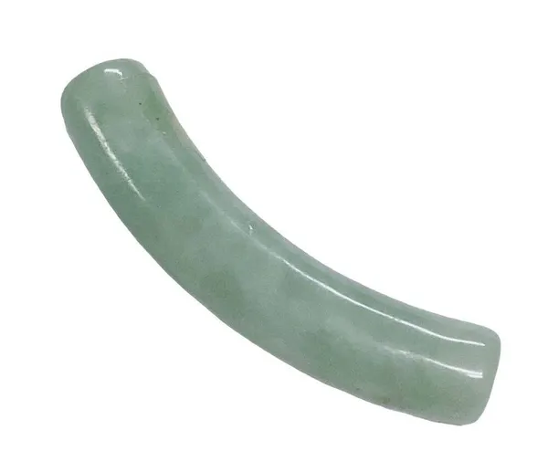 The Bar Curved Jade Bar Necklace Or Bracelet Repair Replacement 1 Pc - Image 2