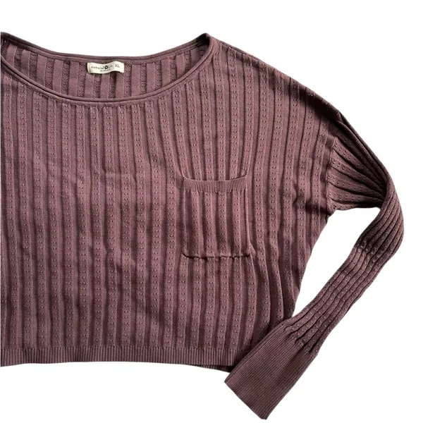 Natural Life Patti Ribbed Knit Layering Sweater XL Boho Chic Feminine Cottage - Image 5