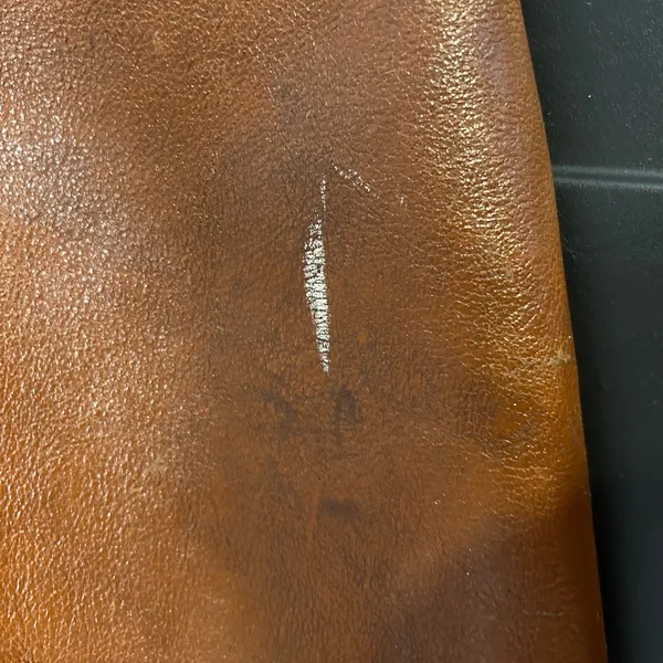 Madewell Elegant Brown Leather Tote Bag Genuine Leather see imperfection on bag - Image 10