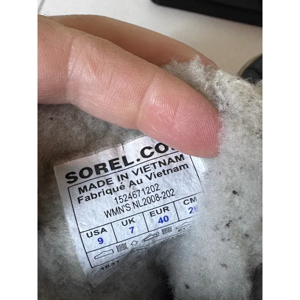Sorel Winter Carnival Boots Womens 9‎ Black Herringbone Waterproof Duck Snow - Image 4