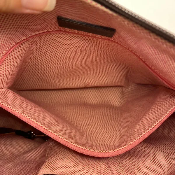 Dooney & Bourke Signature Canvas Hobo Bag Brown‎ Leather Trim Handbag - Image 13