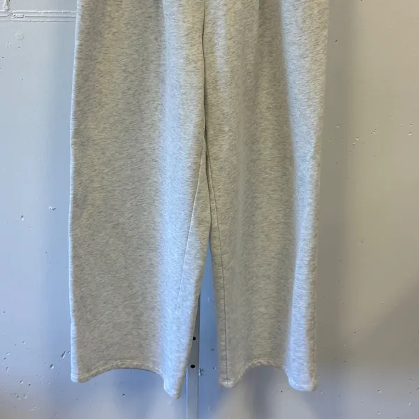 Halara Wide Leg Pleated Sweatpants Heathered Grey High Rise Size Sm Regular - Image 5