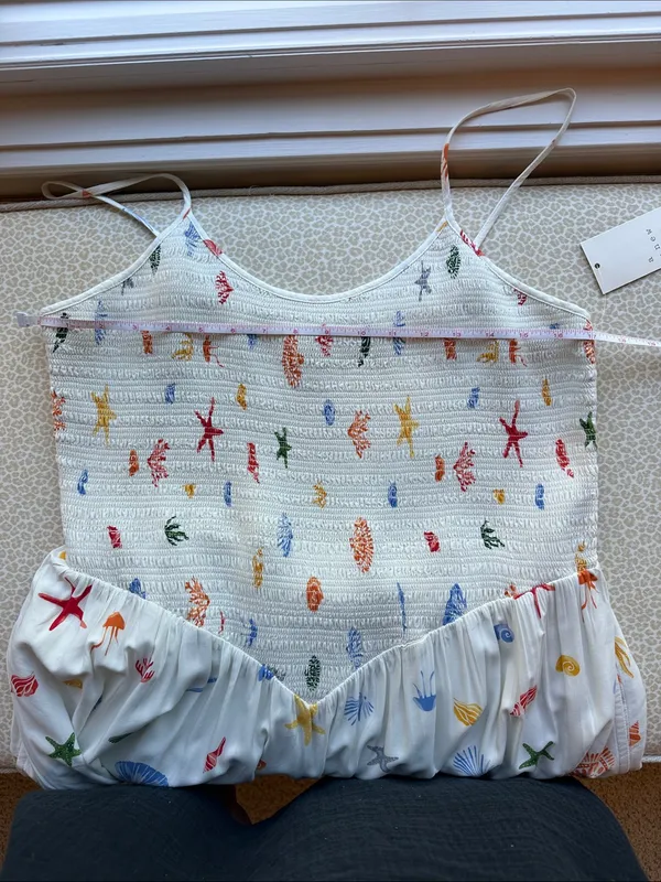 NWT a new day Off White Maxi Dress with Colorful Sea Life Print size XXL - Image 9