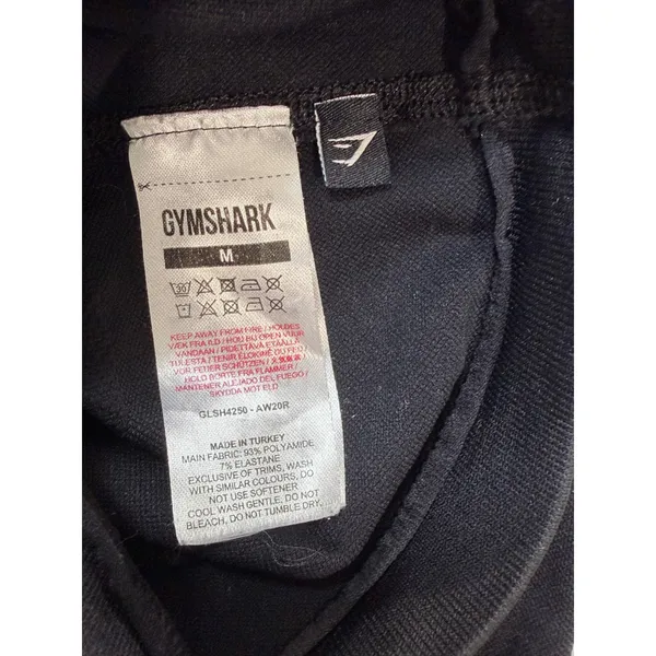 Gymshark‎ Vital Seamless 2.0 Black Biker Shorts Womens Size M Workout Athleisure - Image 3