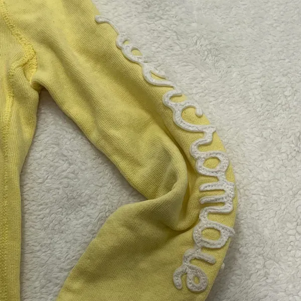 Abercrombie-fitch Women's Yellow Hoodie - Image 2