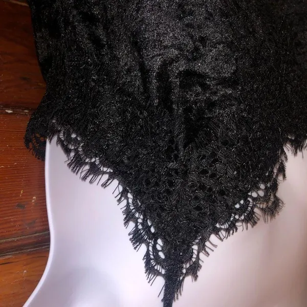 Black Spaghetti Top Blouse - Image 4