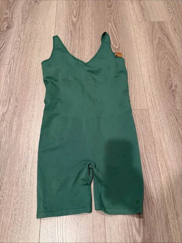 BNWT PINK Active Seamless Onesie Green Size Medium Wrestler Suit Seamless - Image 3