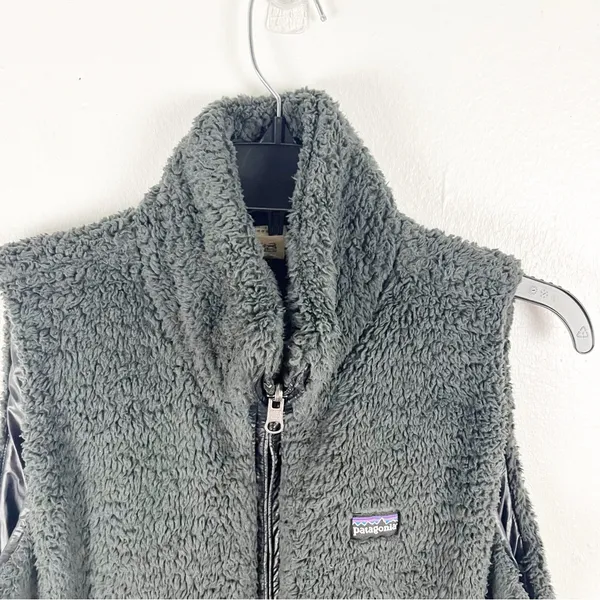 PATAGONIA Los Gatos Fleece Full Zip Pockets Sleeveless Vest Size Medium Hiking - Image 5