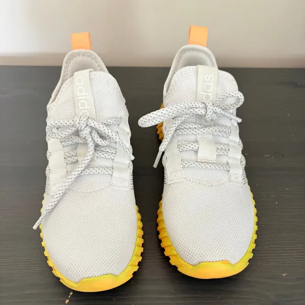 Adidas Sneaker Kaptir Flow 6 White Yellow Orange Gradient Chunky Mesh Athletic - Image 12