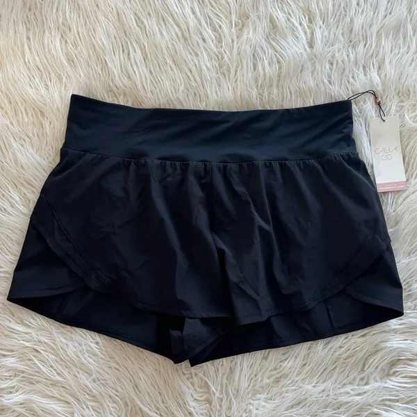 Calia Kick It Up Performance Short 3” Inseam Pure Black Size Large - Image 2