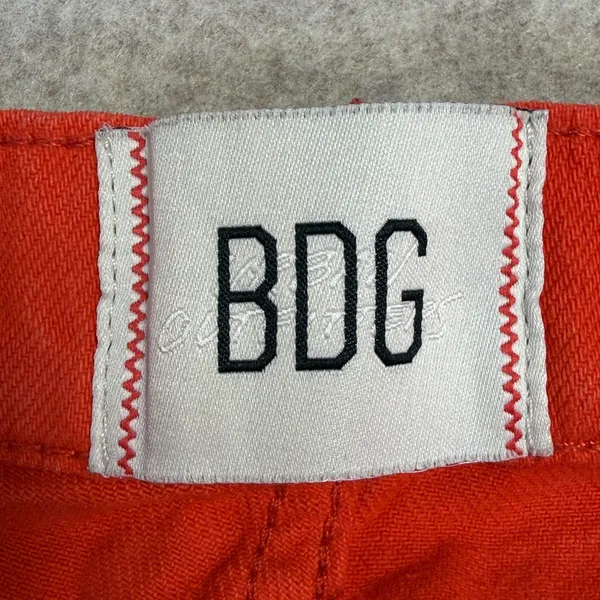 BDG Womens 27 Orange High & Wide Boho Streetwear Wide Leg Cropped Culotte Jeans - Image 3
