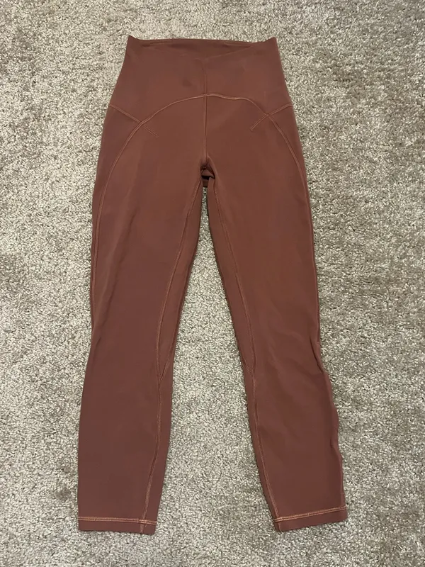 Lululemon Unlimit high‎ rise crop 23” keyhole in ancient copper 4 - Image 4