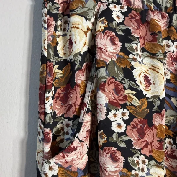 Show Me Your Mumu Floral Wide Leg Jogger Pants Women's Large Boho Festival Twee - Image 8