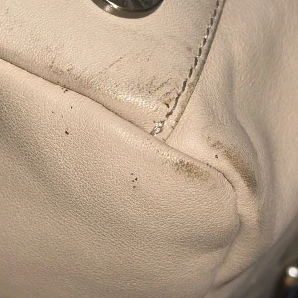 Calvin Klein cream slouchy satchel bag - Image 9