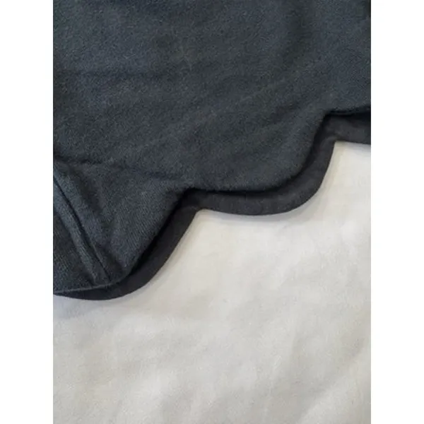 Vineyard Vines Black Scallop Hem Crewneck Sweater Sweatshirt Womens Size Large L - Image 7