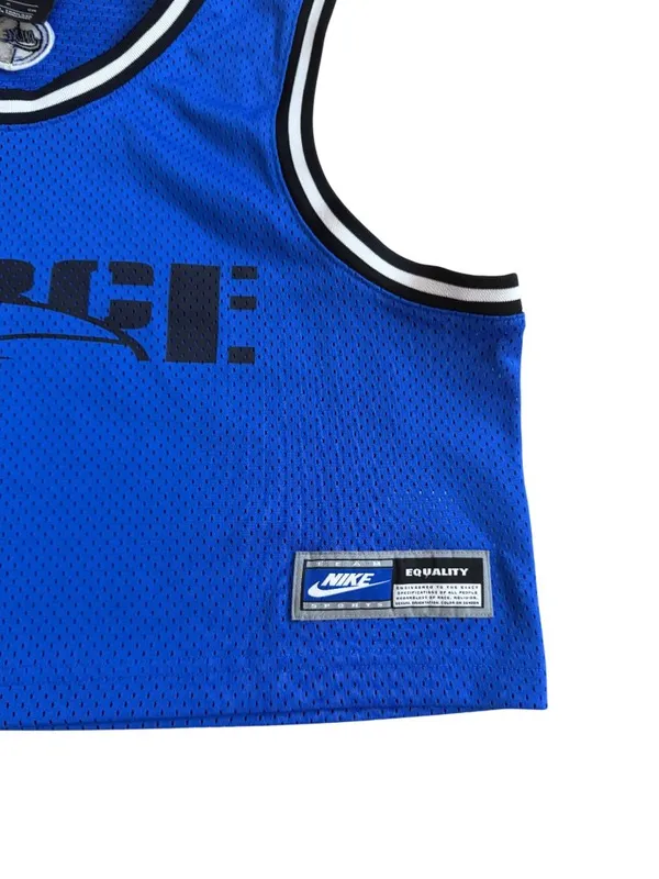 NIKE Women’s Blue Equality Crop Jersey Size Small - Image 6